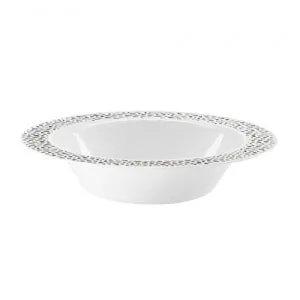 Pebbled - Silver - 14 oz. Bowl (Case Qty: 120)