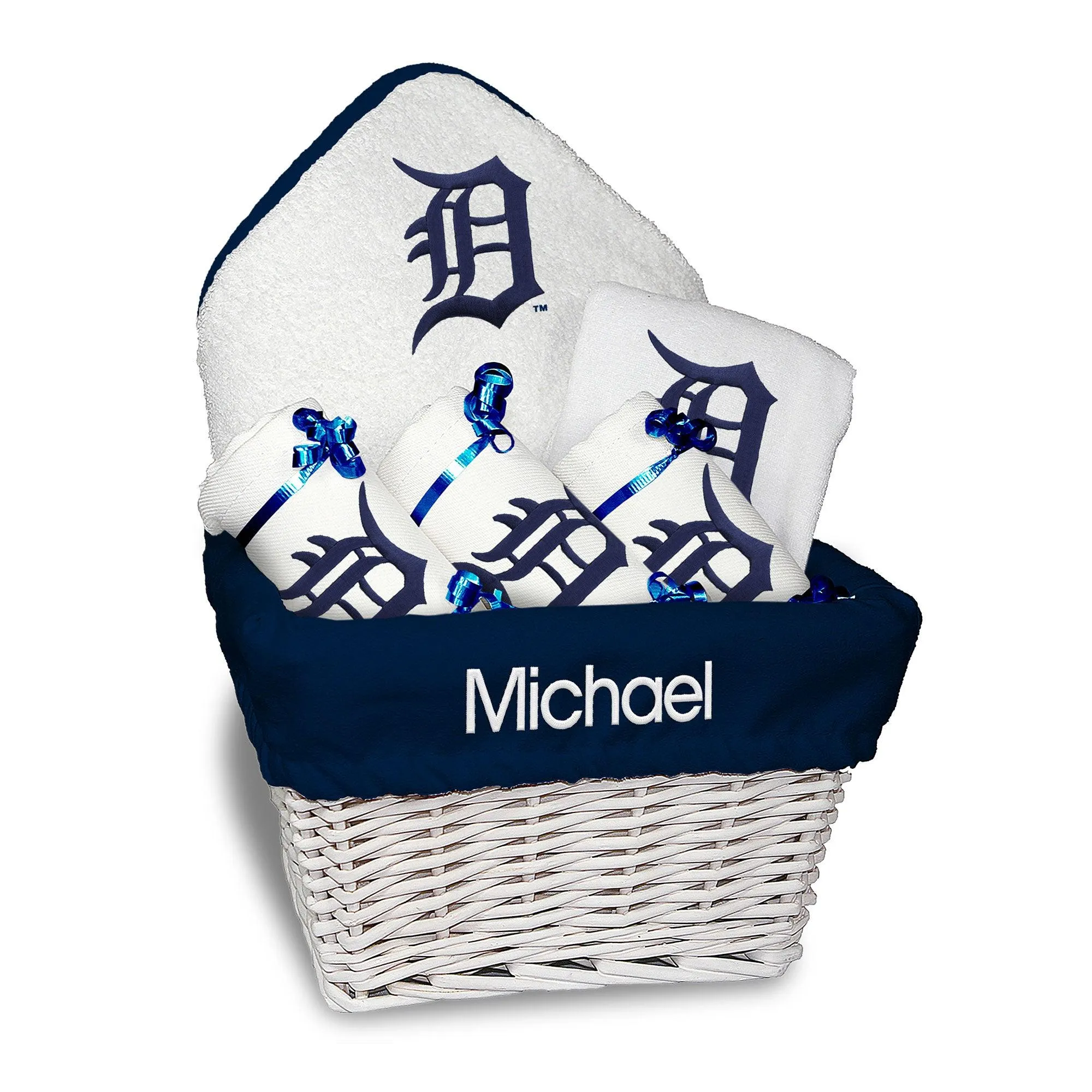 Personalized Detroit Tigers Medium Basket - 6 Items