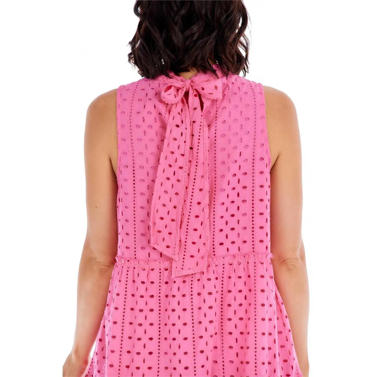 Pink Eyelet Dress