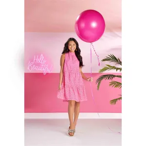 Pink Eyelet Dress