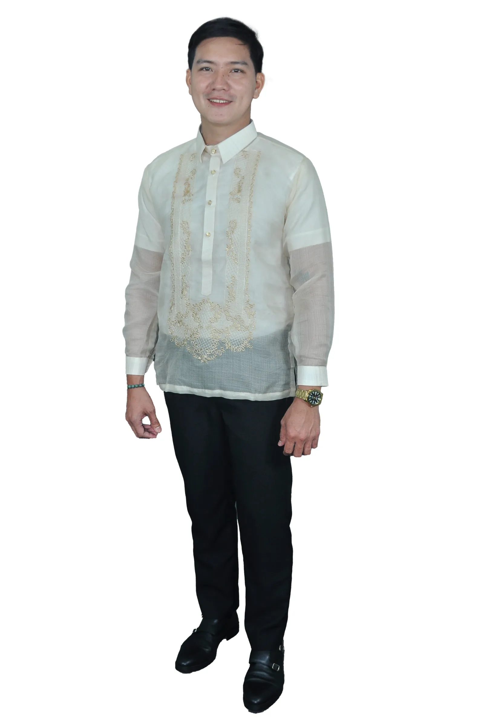 Premium & Elegant Barong Tagalog Piña Cocoon - Ferdinand - JN77 - 2XL - CL564