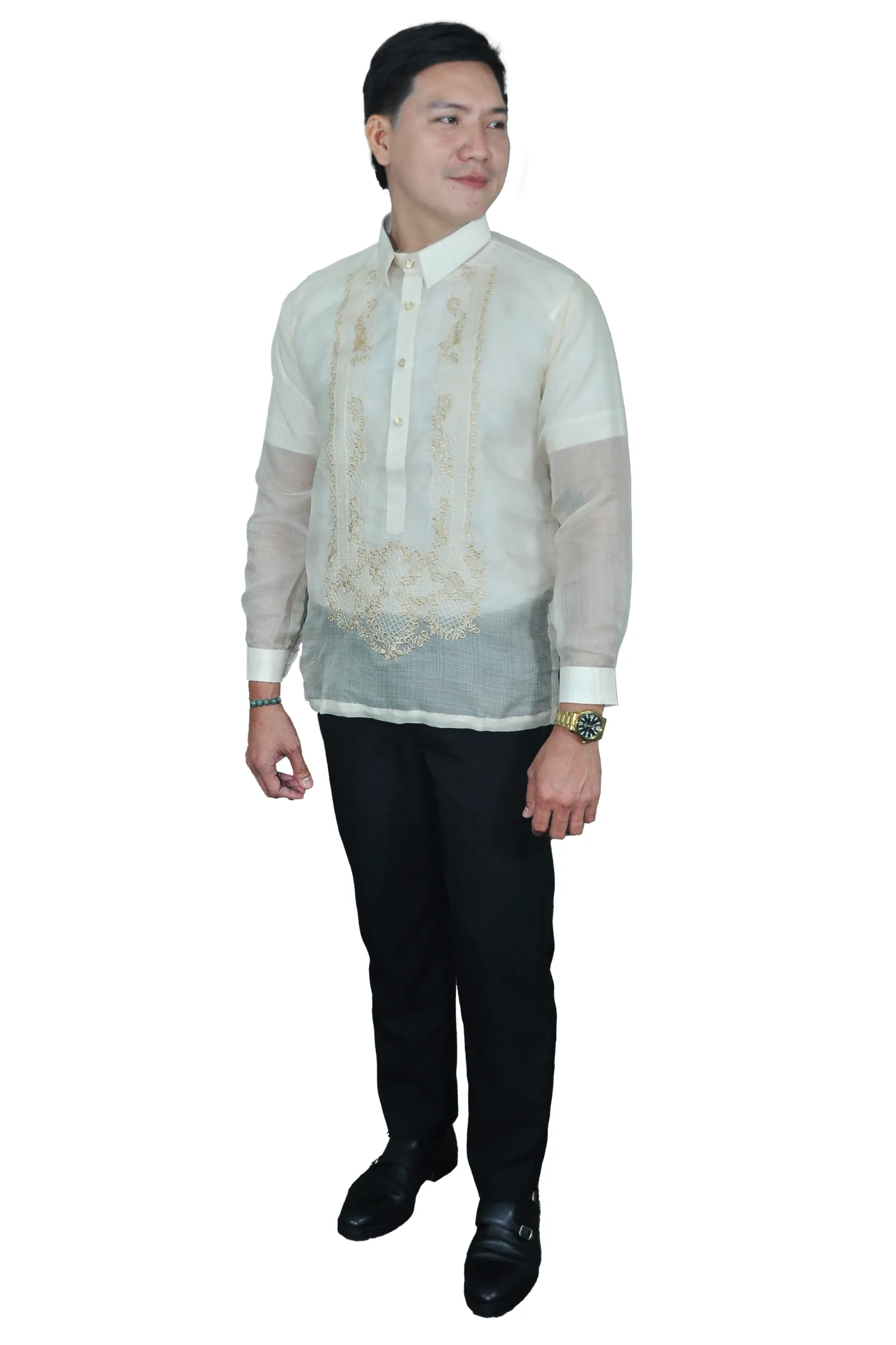 Premium & Elegant Barong Tagalog Piña Cocoon - Ferdinand - JN77 - 2XL - CL564