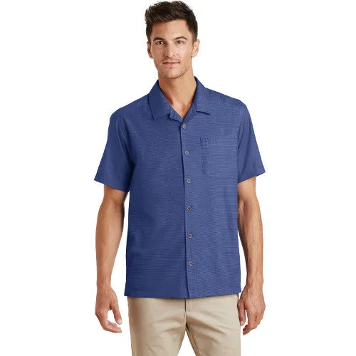 Regis St. Port Authority® Textured Camp Shirt S662