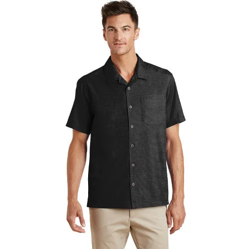 Regis St. Port Authority® Textured Camp Shirt S662