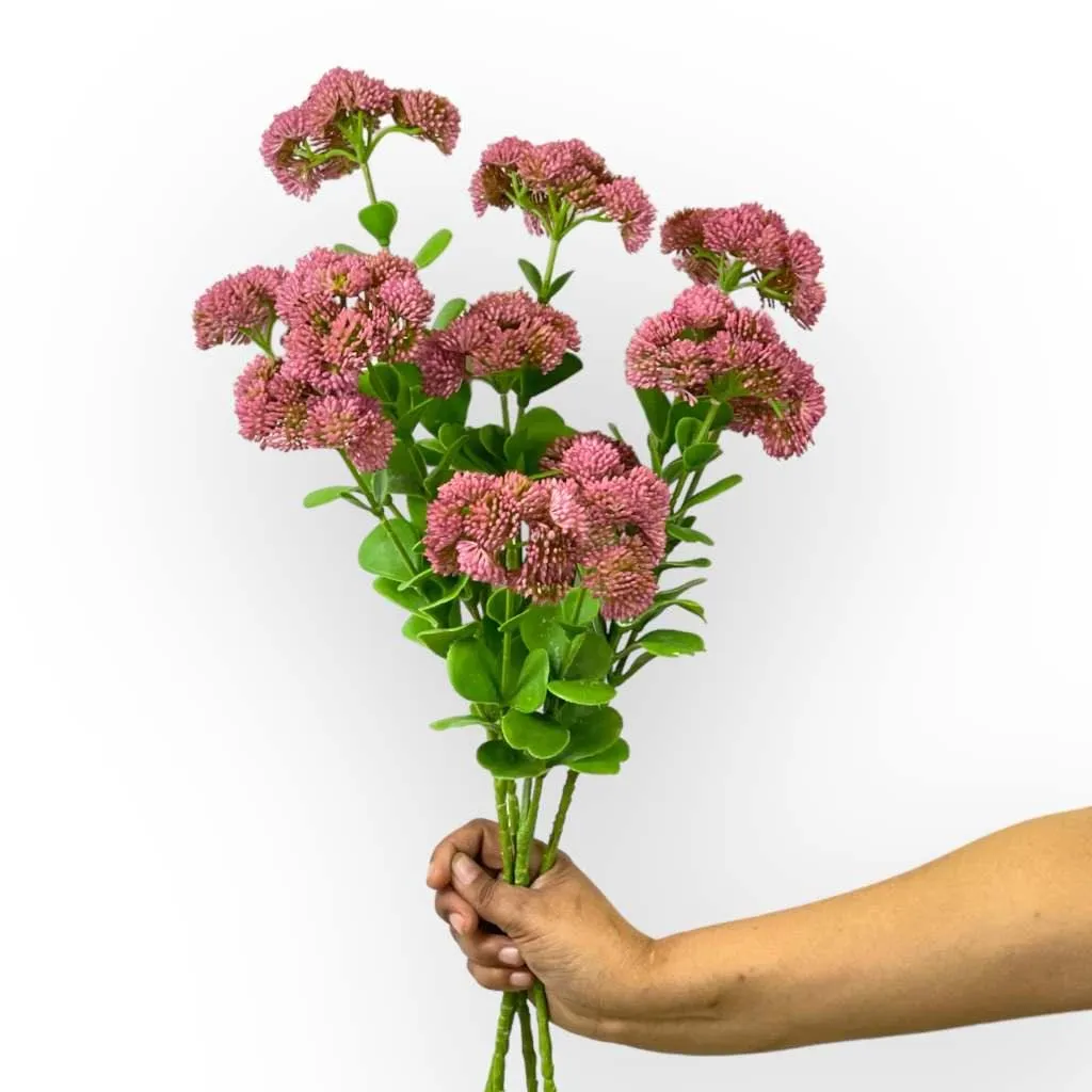 Sedum Pink Artificial Flowers