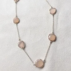 Silver necklace J04