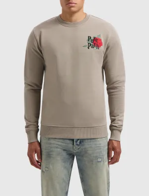 Single Rose Sweater | Taupe