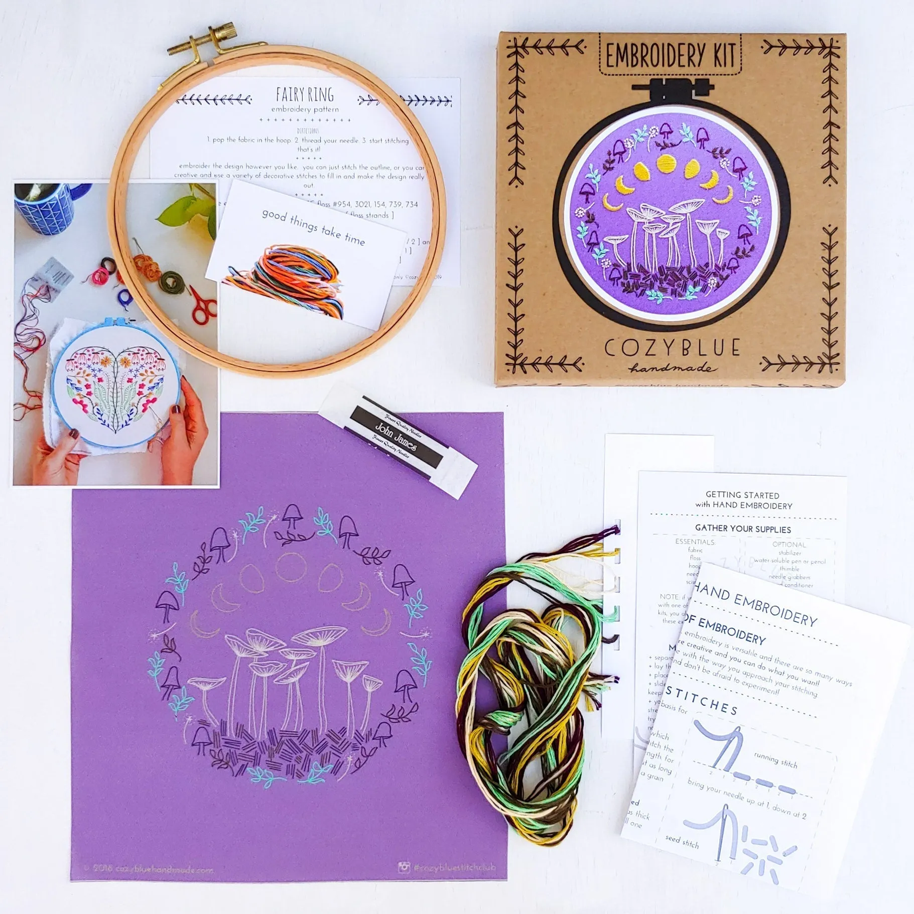 Slow   Steady Embroidery Kit