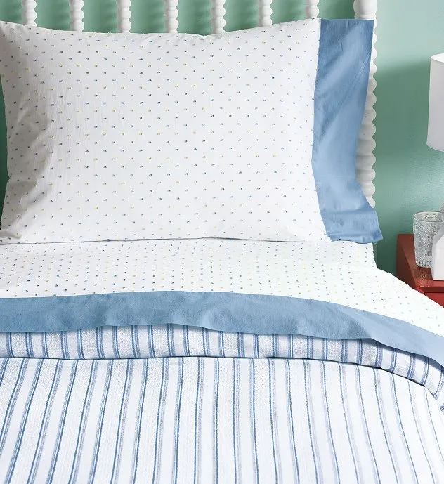 Summer Seersucker Luxury Bedding Collection