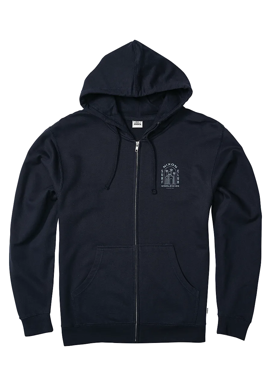 Temple Zip Hoodie - Navy