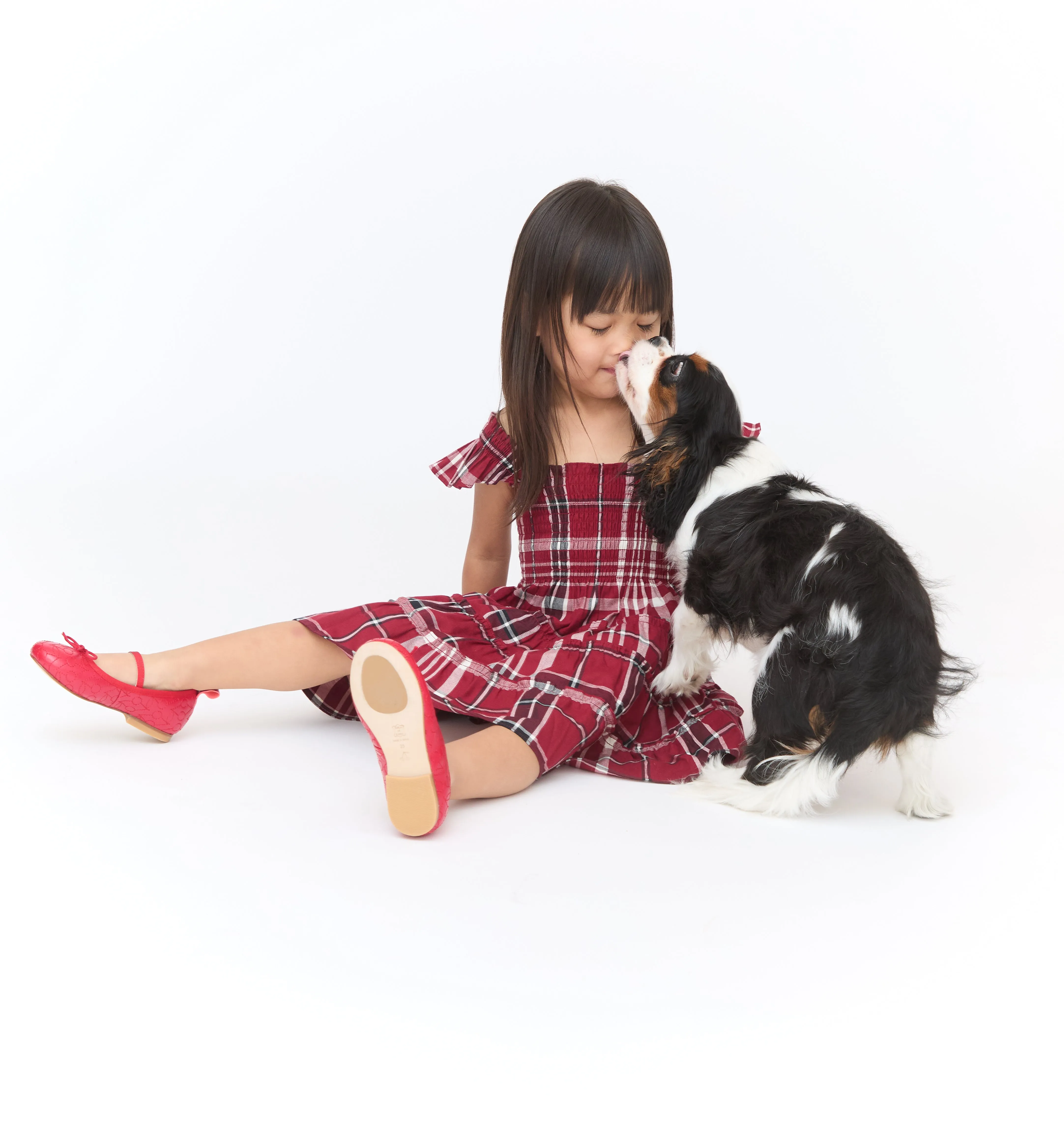 The Tiny Ellie Nap Dress - Crimson Tartan