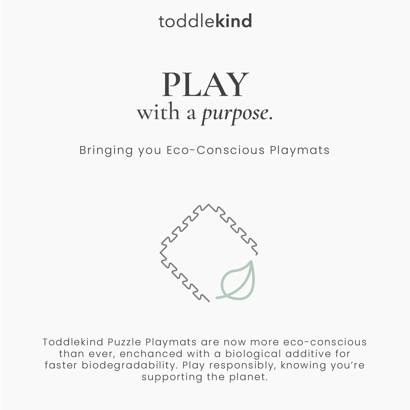 Toddlekind Premium Foam Playmats | Linear - Mineral