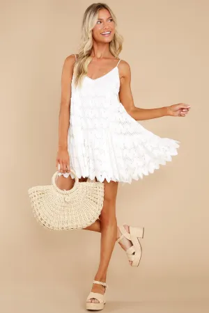 Waiting For Sunrise White Lace Dress