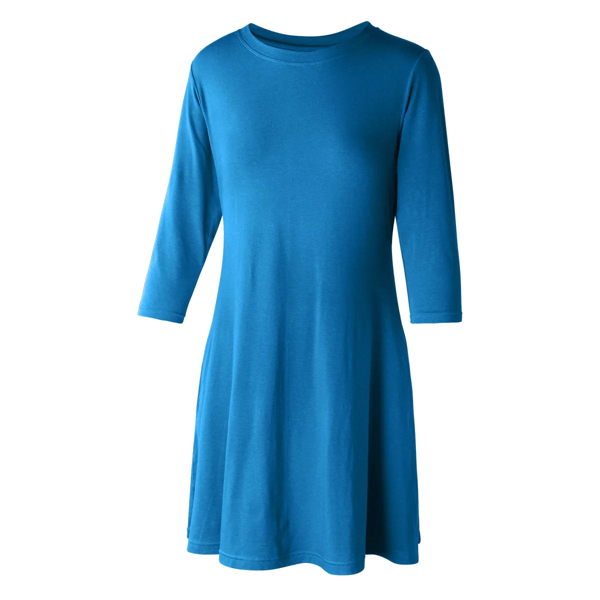 Women's 3/4 Sleeve Swing Dress