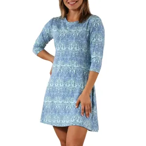 Women's 3/4 Sleeve Swing Dress