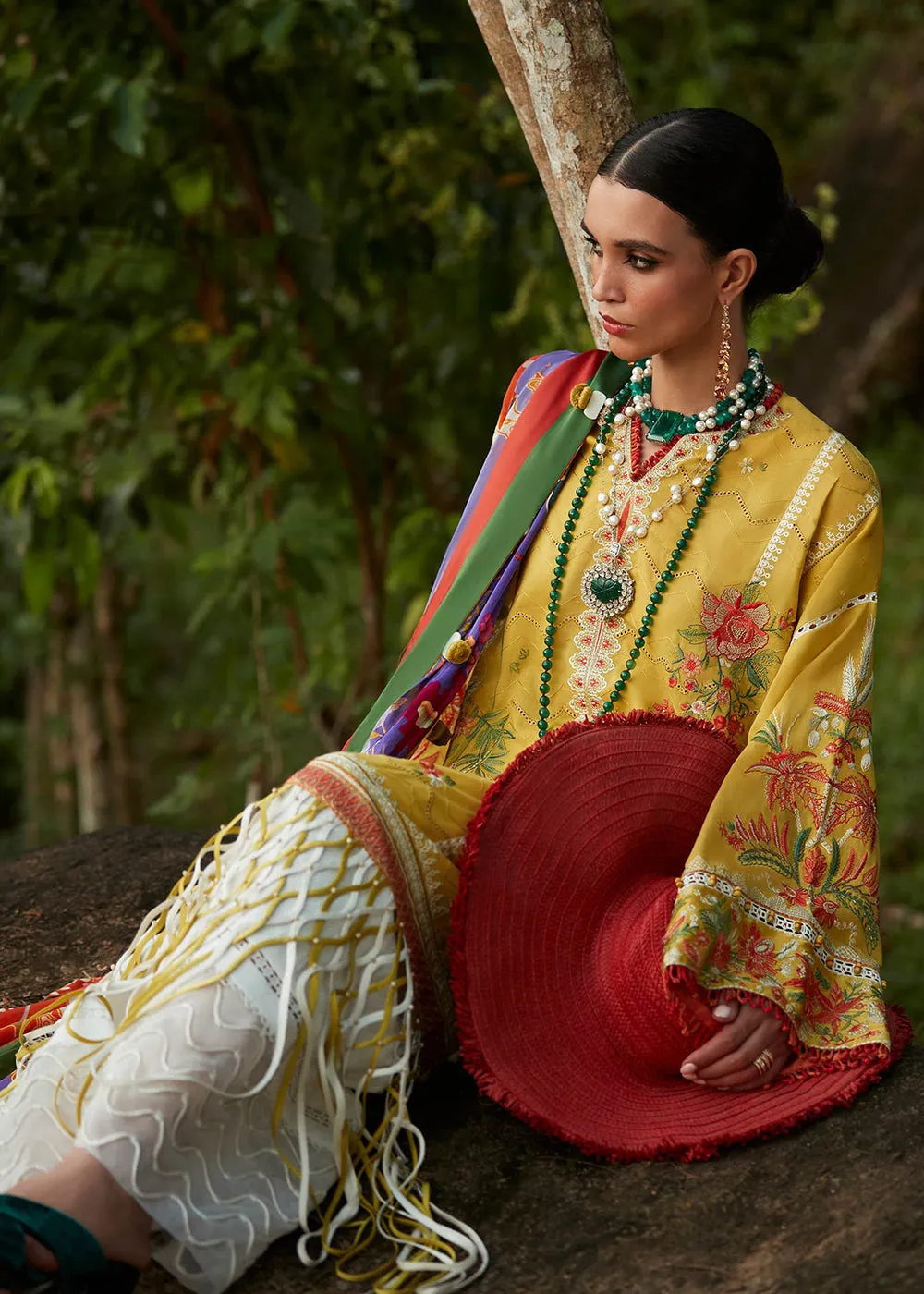 Yellow Lawn Suit - Elan - Luxury Lawn '23 - ERINA-EL23-04A