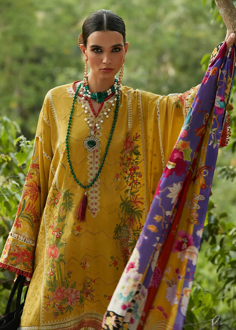 Yellow Lawn Suit - Elan - Luxury Lawn '23 - ERINA-EL23-04A